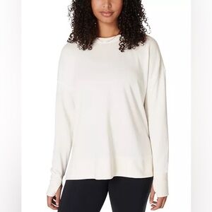 Sweaty Betty Off-White Long Sleeve Top